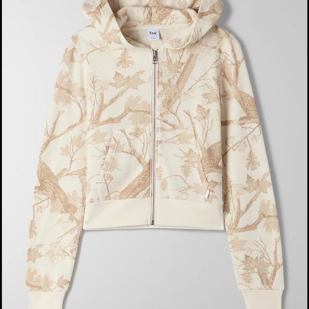 TNA Aritzia Tan Camouflage zip hoodie - Picture 4 of 4